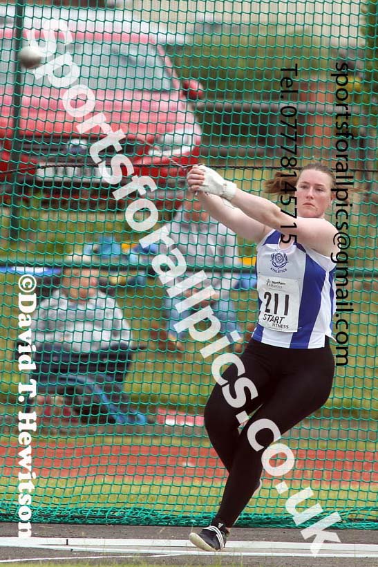 Womens hammer, 2021 Northern Senior and Under-20s Champs., Leigh. Photo: David T. Hewitson/Sports for All Pics